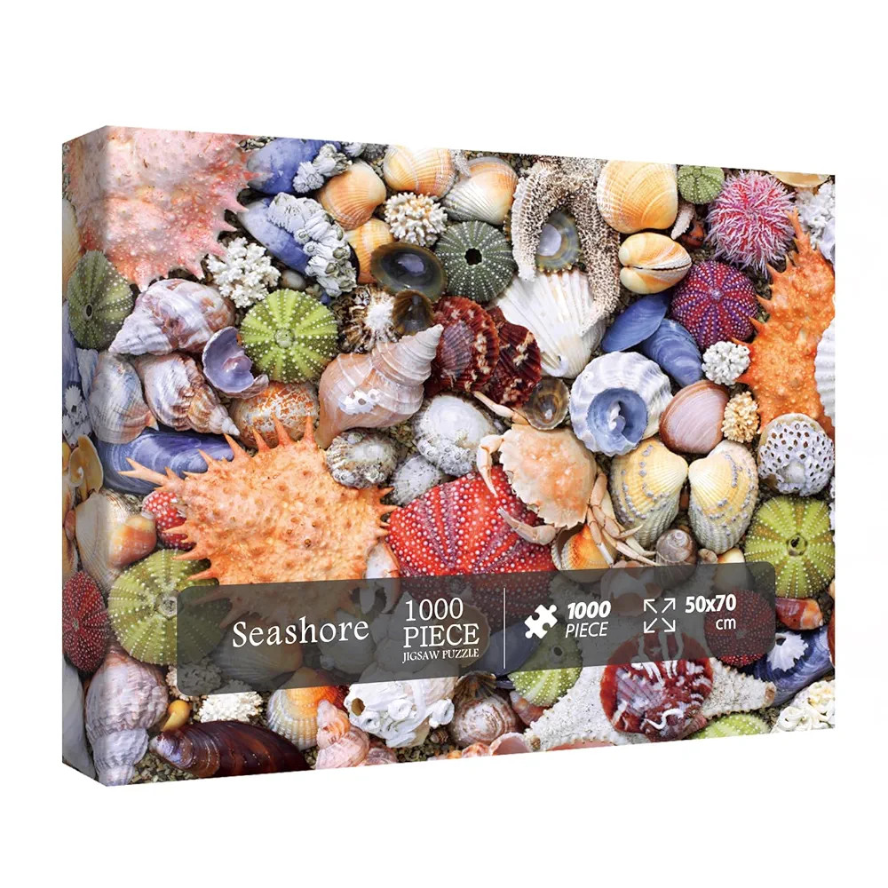 Colorful Seashell 1000 Piece Puzzle, Ocean Beach Jigsaw for Adults, Marine Hawaii 1000 Piece Puzz... | Amazon (US)