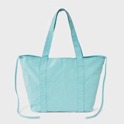 Washed Canvas Tote Handbag - JoyLab™ | Target