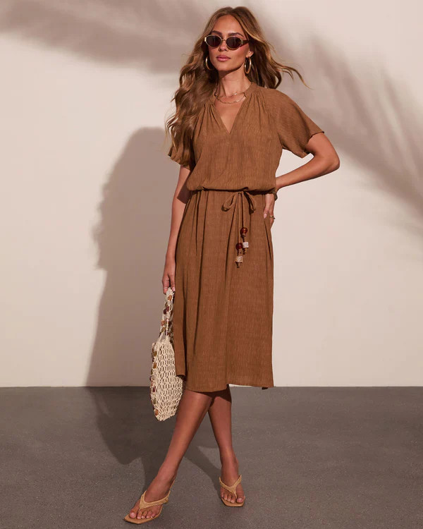 Instant Muse Waist Tie Midi Dress | VICI