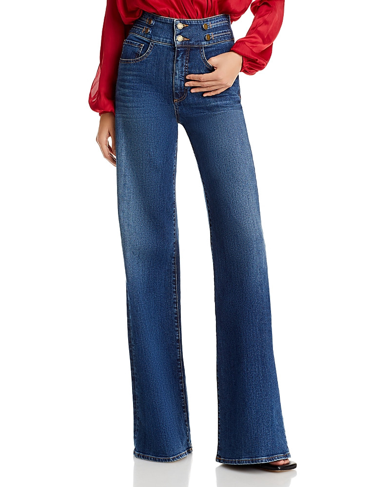 Ramy Brook Liv High Rise Wide Leg Jeans in Medium Wash | Bloomingdale's (US)