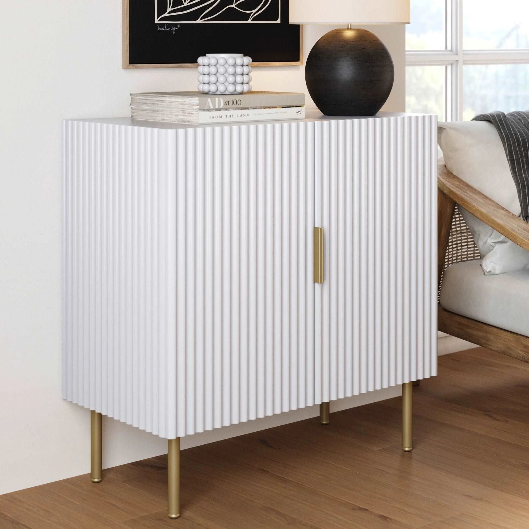 Wood Fluted Storage Cabinet | Vera | Nathan James