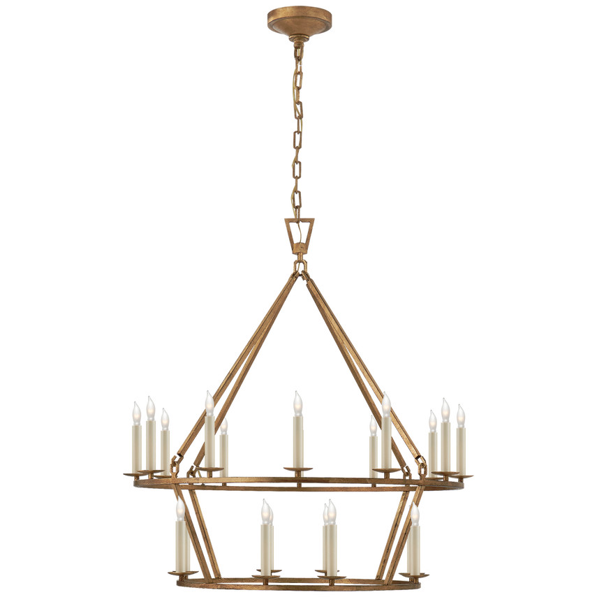 Darlana Medium Two-Tier Chandelier | Visual Comfort