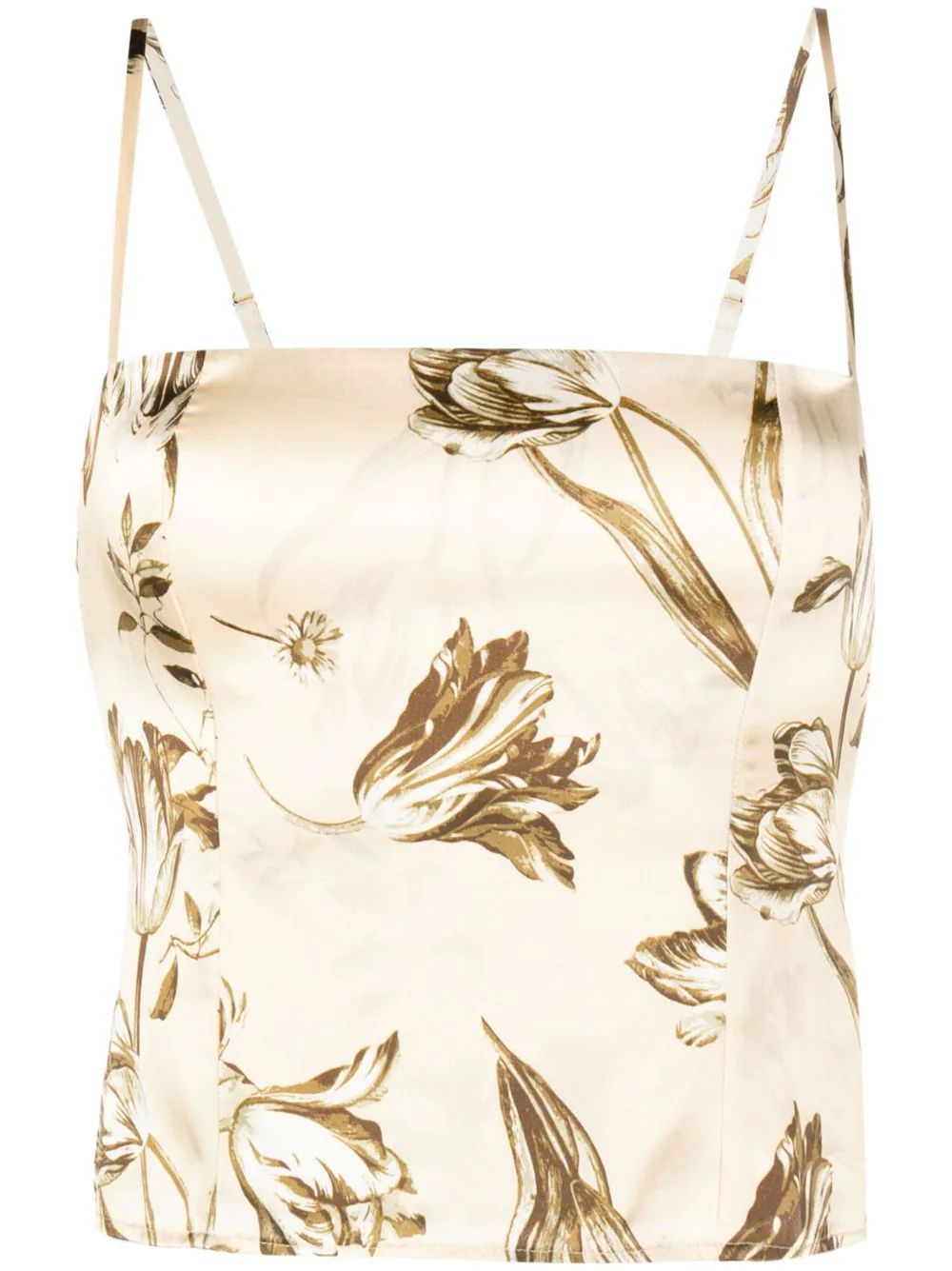 Overland floral-print silk top | Farfetch Global