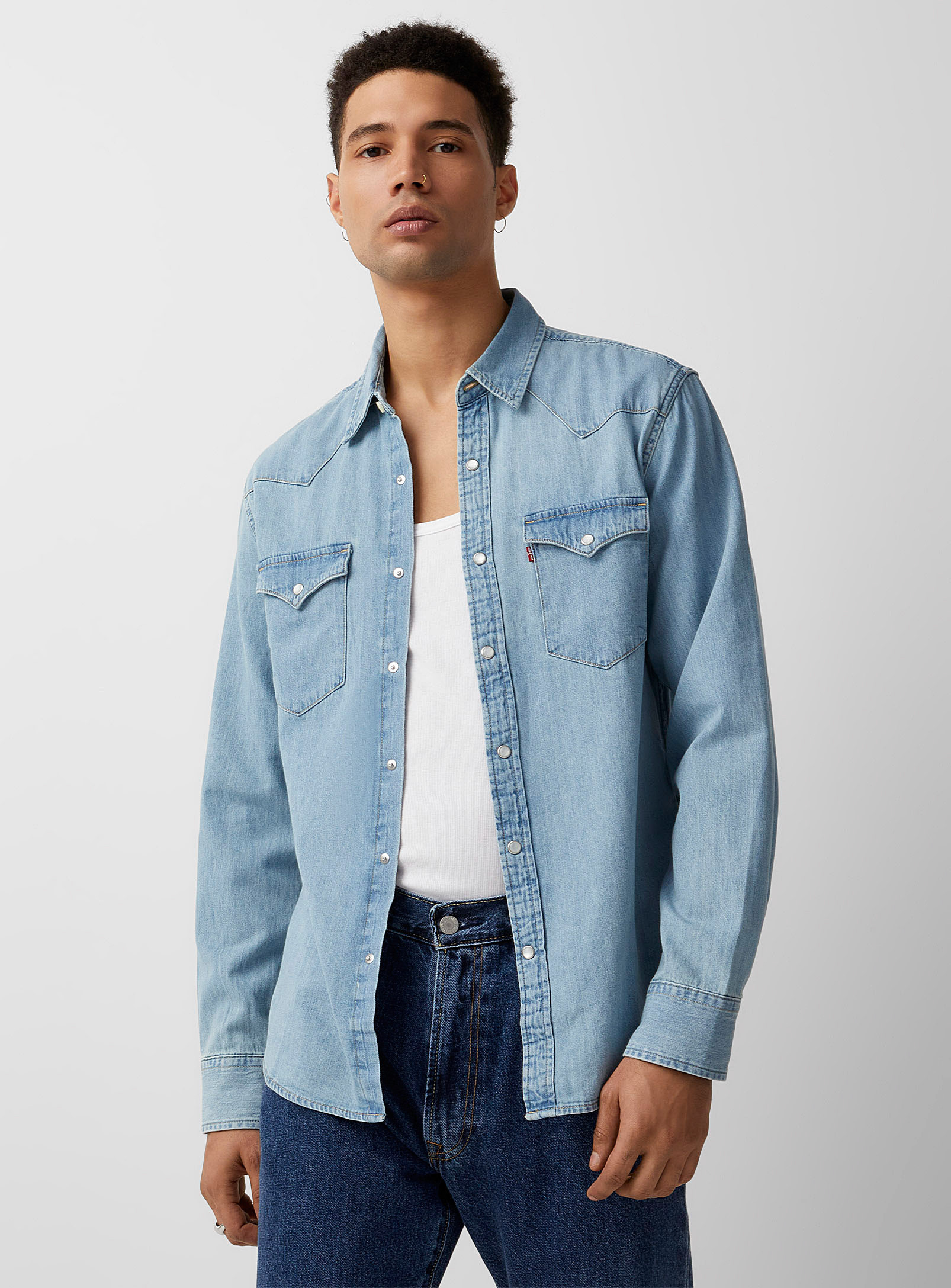 Levi's - Western denim shirt Modern fit (Men, Blue, X-LARGE) | Simons