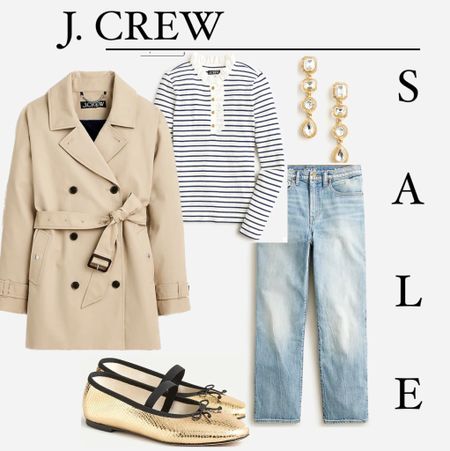 Jcrew
On sale, sale, French coat, ballet flats, jeans, style inspo, classic style, French vibes, travel outfit, 

#LTKstyletip #LTKover40 #LTKsalealert