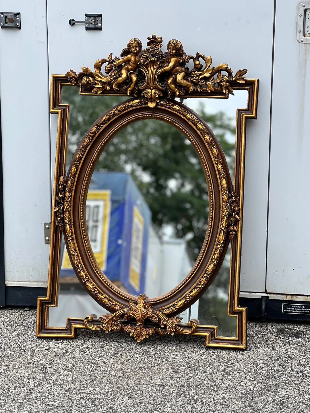 French Style Gold Leaf Gilt Louis Seize Parecloses Mirror - Etsy | Etsy (US)