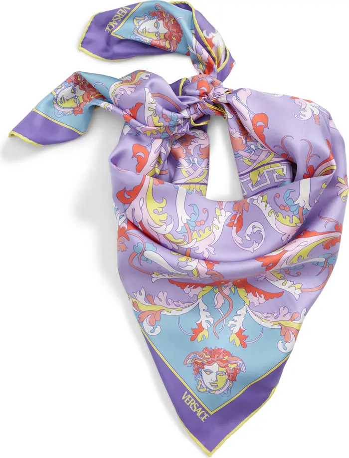 Versace Medusa Print Silk Scarf | Nordstrom | Nordstrom