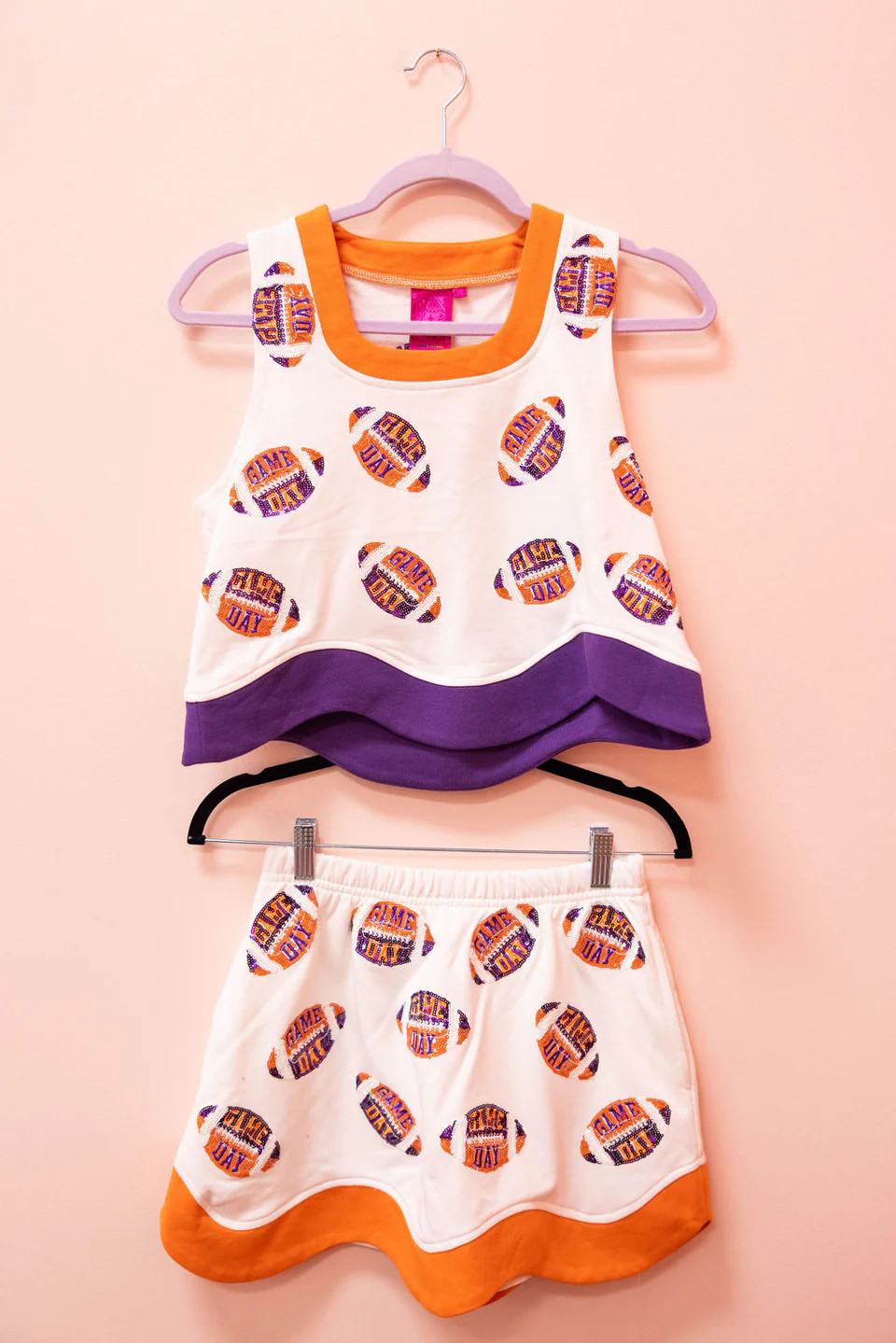 'Game Day' Football Wavy Set | Queen of Sparkles