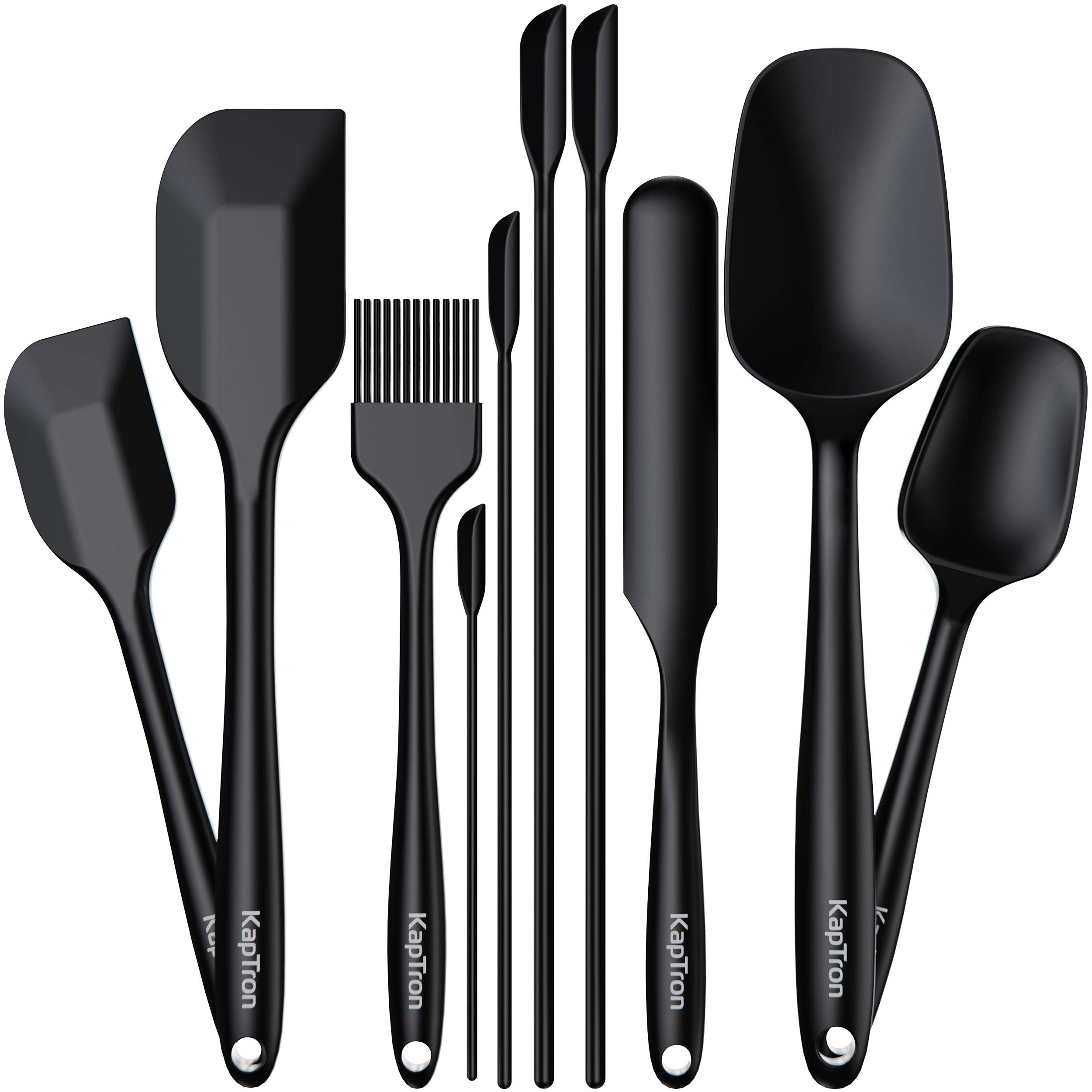 Silicone Spatula Set of 10 include 4 Mini Spatulas, Heat Resistant Rubber Spatula Kitchen Utensils,  | Amazon (US)