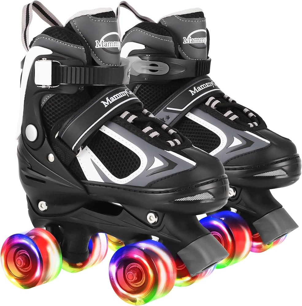 Nattork Kids Roller Skates for Boys Girls,4 Sizes Adjustable Roller Skates with Light up Wheels,F... | Amazon (US)