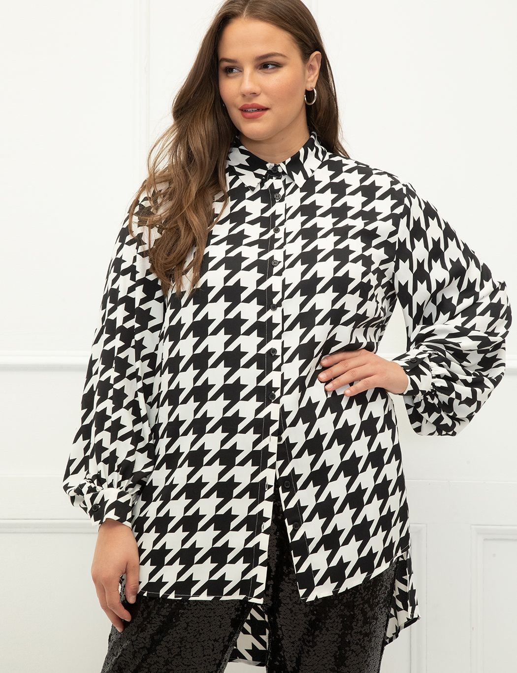 ELOQUII Elements Poet Sleeve Tunic | Eloquii