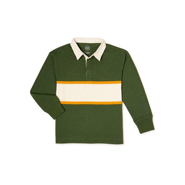 Wonder Nation Boys Rugby Polo Top, Sizes 4-18 - Walmart.com | Walmart (US)