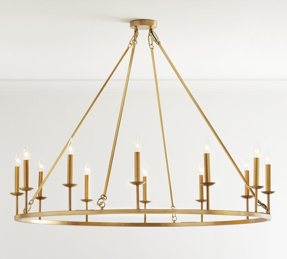 Remington Iron Round Chandelier | Pottery Barn (US)