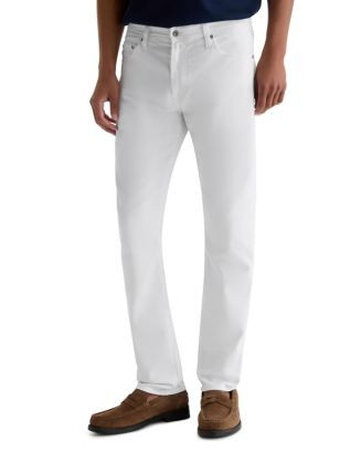 AG Tellis Slim Straight Fit White Jeans | Bloomingdale's Men | Bloomingdale's (AU)