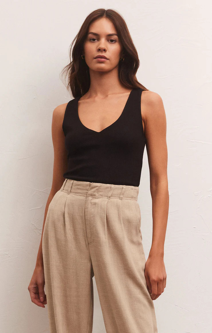 Avala V-Neck Rib Tank | Z Supply