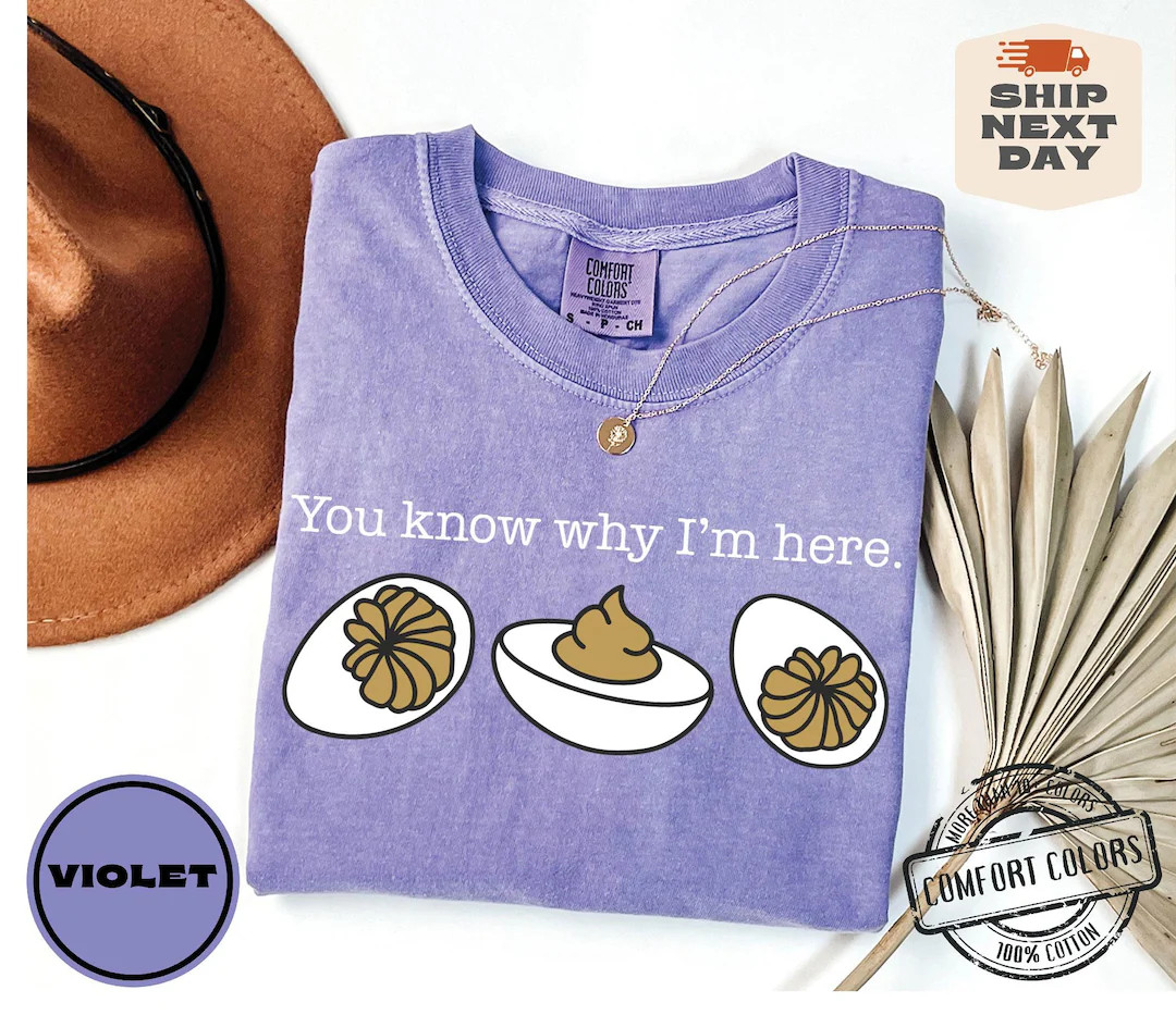 You Know Why I'm Here Comfort Colors®, Thanksgiving Sweatshirt, Woman Thanksgiving Shirt, Devile... | Etsy (US)