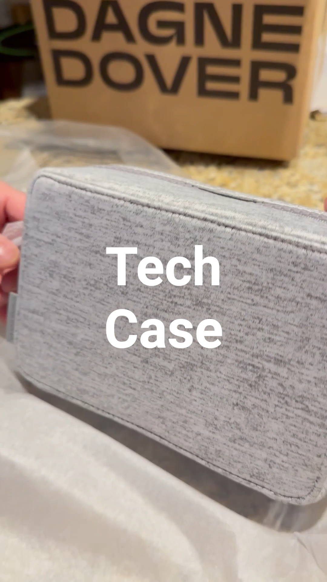 It’s a present so we didn’t open it up all the way but this is the tech case in gray. I love the heathered gray. Scott loves his, and his sister will hopefully love this one as a birthday present!  Dagne Dover travel essentials - hold all your chargers, cords, wireless mouse, wireless everything, AirPods, ear buds etc ! 

#LTKTravel