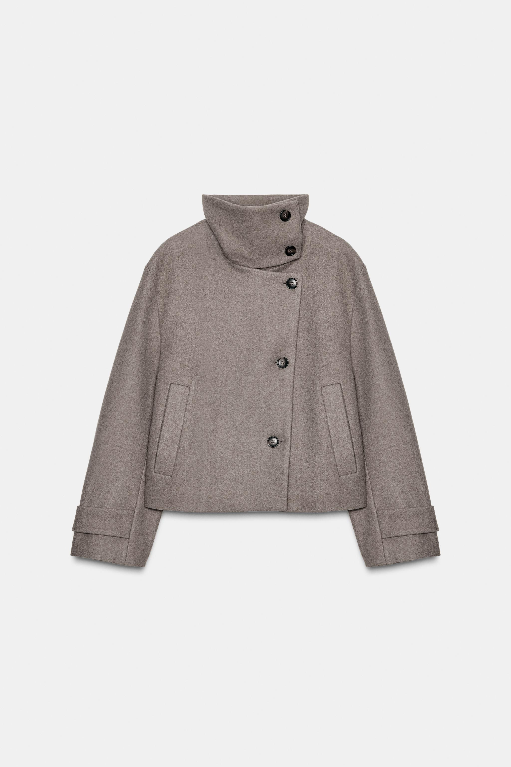 HIGH-COLLAR JACKET | Zara UK