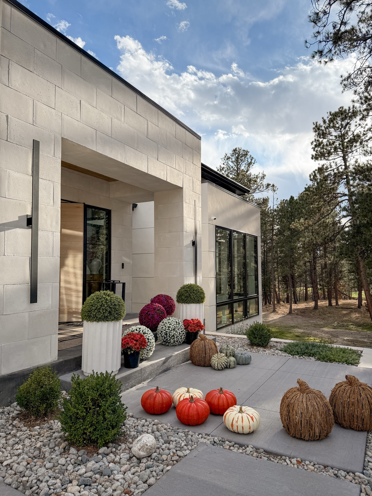 These sphere faux mums sold out so fast. Linking similar Halloween mum options. I love faux pumpkins as well. I used to spend a hundreds of dollars and so much time going store to store for pumpkins and mums… im so happy to not have to anymore. Porch decor. Fall decor. 

#LTKStyleTip #LTKHome #LTKSeasonal