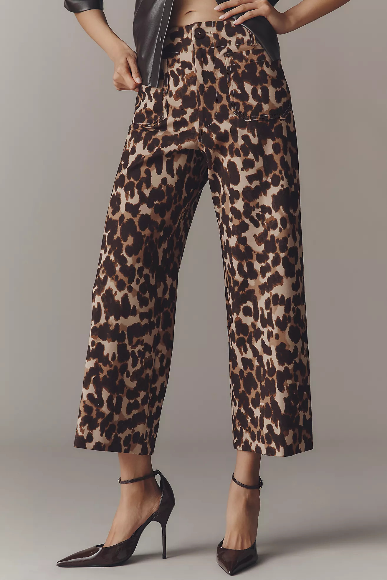 The Colette Ponte Crop Wide-Leg Pants by Maeve | Anthropologie (US)