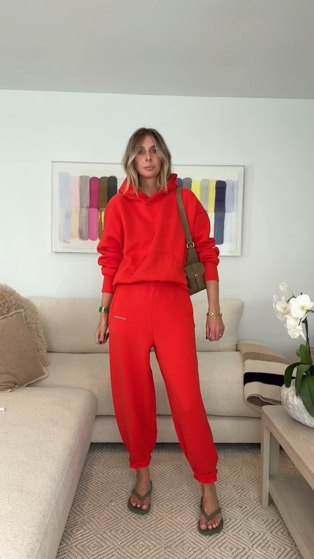 AERIE is having a sale, so i snagged some cozy finds to mix with pieces i already own. loving allll these looks. easy AND effortless? comfy AND cool? sign me up! 📝

GREY SWEATS - wearing the small. 
wide leg. perfect fit. the comfiest pants. so easy to wear, and really frickin cool! afraid these guys are not on sale. but honestly, i’ve never seen them go on sale. 

GREY HOODIE - wearing the medium.
lightweight. kinda cropped, but not too much! perfect layering piece. it’s amazon, but pairs perfectly with these aerie sweats! 

GREY SWEATER - wearing the medium.
perfection! love the puff in the sleeve. annnnd, it’s 40% off today. you’re not going to find a sweater like this anywhere else for less than $30! 

RED SWEATS - wearing the small.
this color. THIS COLOR! i own these pants in blue and they are the coolest, softest sweats! the baggy silhouette with the elastic ankle. ugh, i can’t get enough! 😮‍💨 

RED HOODIE - wearing the medium.
this style JUST dropped. the hoodie is super soft, and the front pocket and the hood are agua nylon. so cool! 

BURGUNDY SWEATS - wearing the small.
same style as the red sweats! love them with this grey sweater…great color combo! 

LEOPARD SWEATS - wearing the small.
same style as the grey sweats. couldn’t love them more. they pair well with ANYTHING!

STRIPED LONG SLEEVE
beautiful quality. love the mix of patterns with the leopard. i also wear tucked into my jeans. elevated basic! 

SUEDE BAG
and breath…i could not love this MORE! perfect for fall…obvs. but also perfect for winter annnnnd this will be throwing down boho vibes in the summer!! 

STIPED BLUE PANTS - wearing the small
ok, if you are looking for pants that work for the office AND feel like sweats BUT don’t look like sweats…THIS IS IT!! 

BLUE SWEATER - wearing the small.
one of my best sellers… you guys can not get enough of this sweater!! the buttons on the shoulder and cuffs… gorgeous! 😚🤌 

BALLET PINK FLANNEL PJS
super soft…what’s new everything from aerie is!! love the lace detail on the shirt. 


#LTKSeasonal #LTKFindsUnder100 #LTKStyleTip