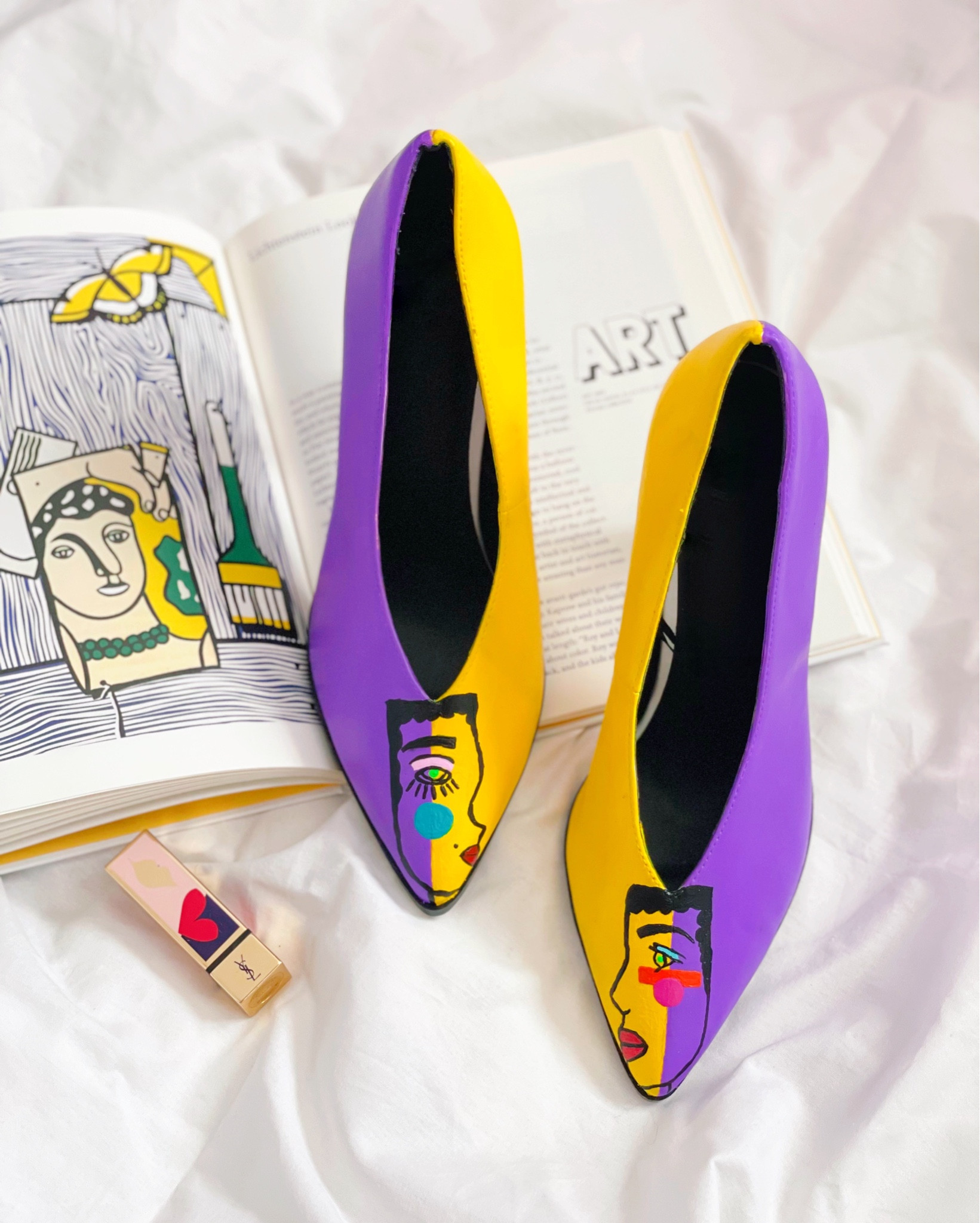 SHOP SUPPLIES FOR MY DIY CUBISM-INSPIRED HEELS. FULL VID ON MY BLOG & YOUTUBE 