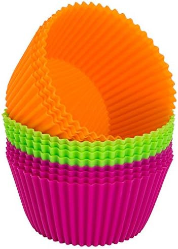 Webake Silicone Baking Cups 4.3 Inch Jumbo Reusable Cupcake Liners, Giant Cupcake Mold Non-stick ... | Amazon (US)