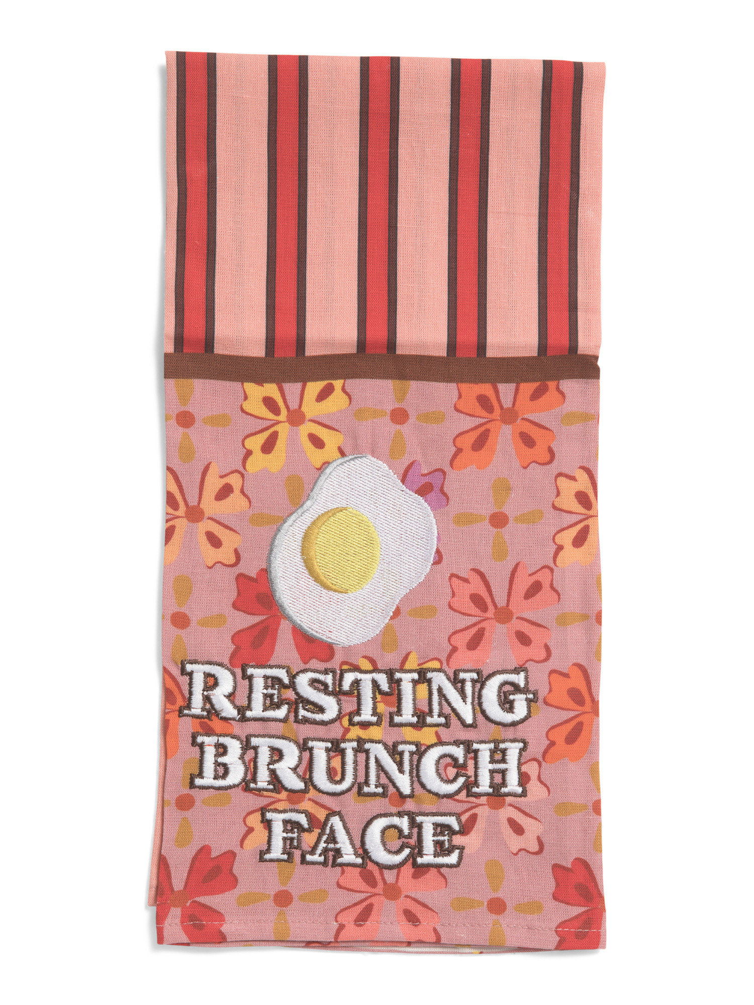 Linen Blend Resting Brunch Face Dish Towel | TJ Maxx