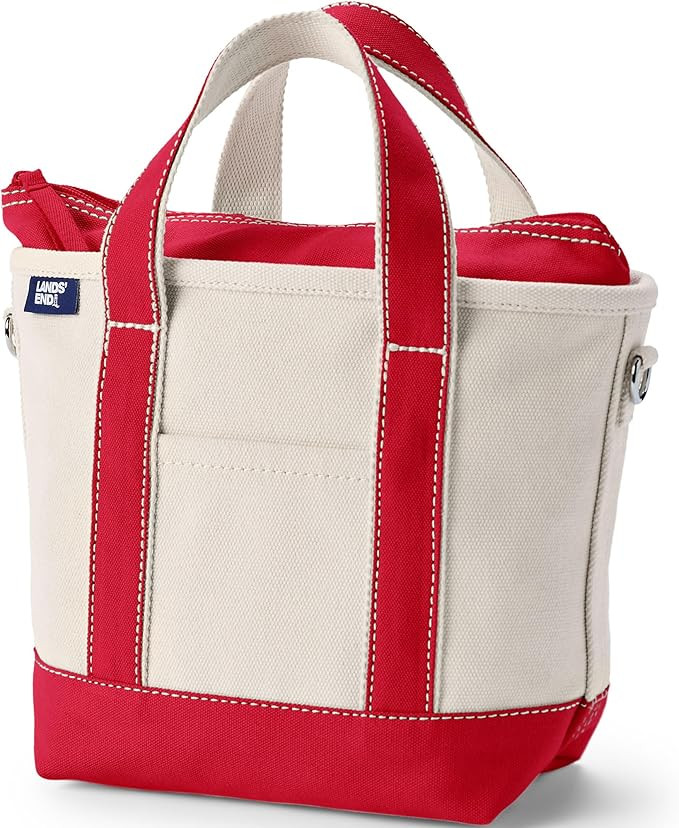 Lands' End Zip Top Canvas Tote Bag | Amazon (US)