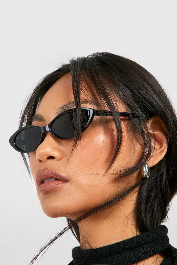 Oval Cat Eye Sunglasses | boohoo (US & Canada)