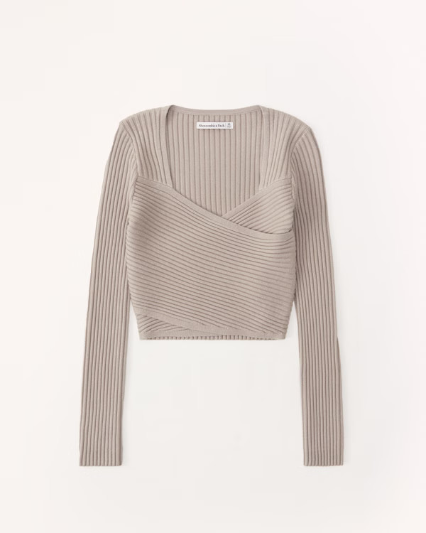 LuxeLoft Slim Wrap Sweater | Abercrombie & Fitch (US)
