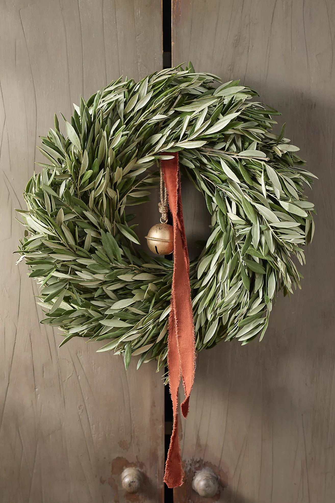 Fresh Olive Leaf Wreath | Anthropologie (US)