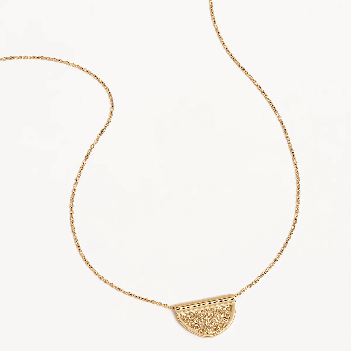 18k Gold Vermeil Blooming Together Lotus Necklace | By Charlotte
