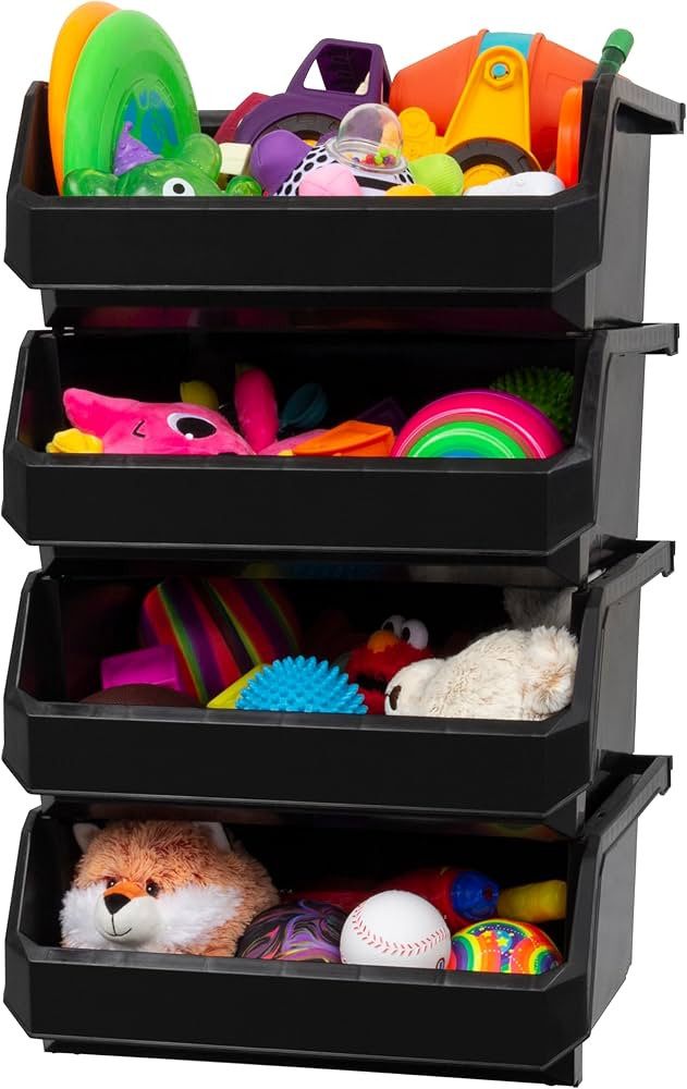 Plastic Containers for Organizing and Storage Bins for Closet, Kitchen, Office, or Pantry Organiz... | Amazon (US)