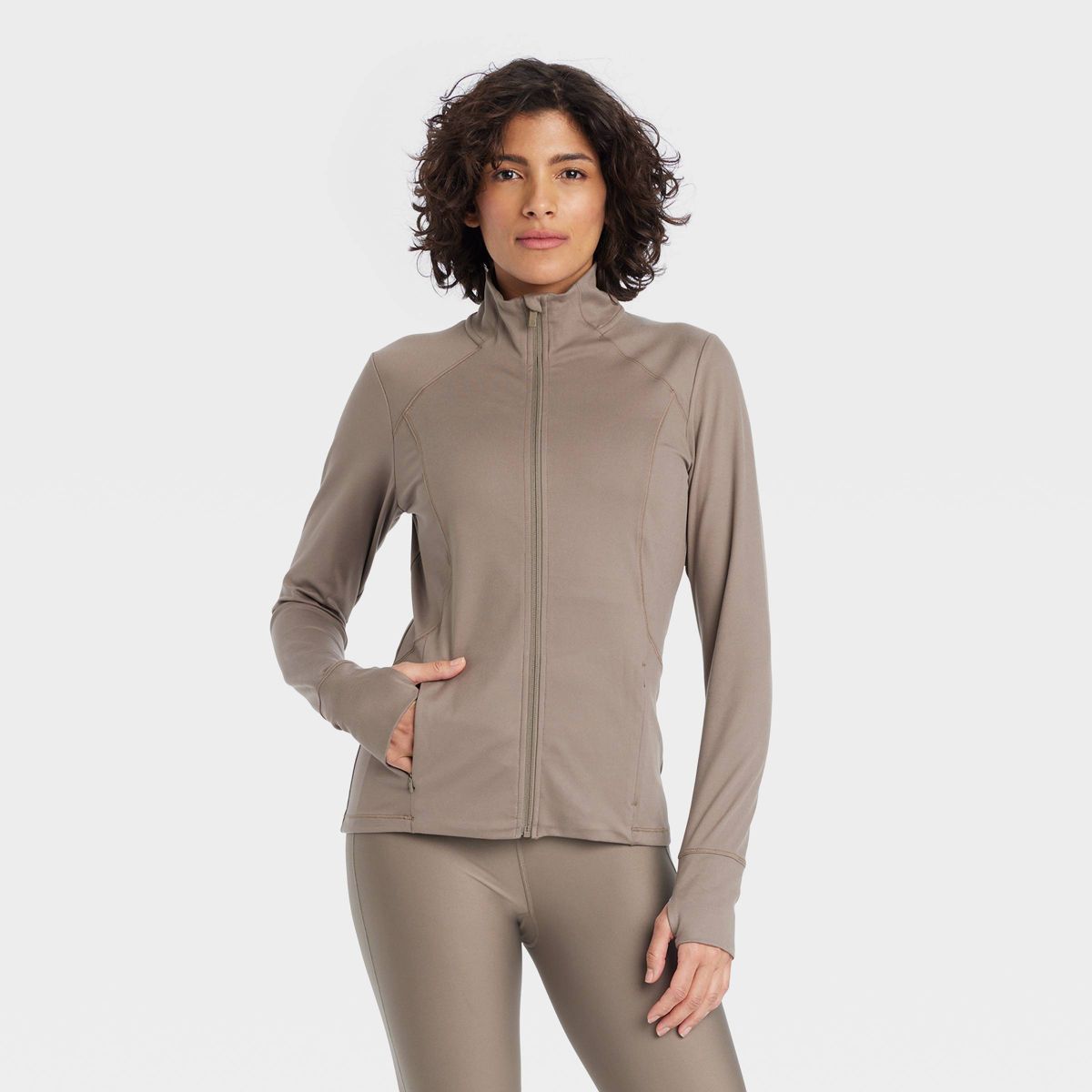 Women's Full Zip Jacket - All In Motion™ Black M | Target