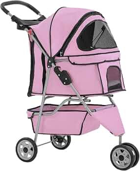 BestPet 3 Wheels Pet Stroller Dog Stroller Cat Cage Jogger Stroller Cats Travel Folding Carrier W... | Amazon (US)