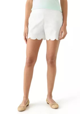 Crown & Ivy™ Petite Scallop Shorts | Belk