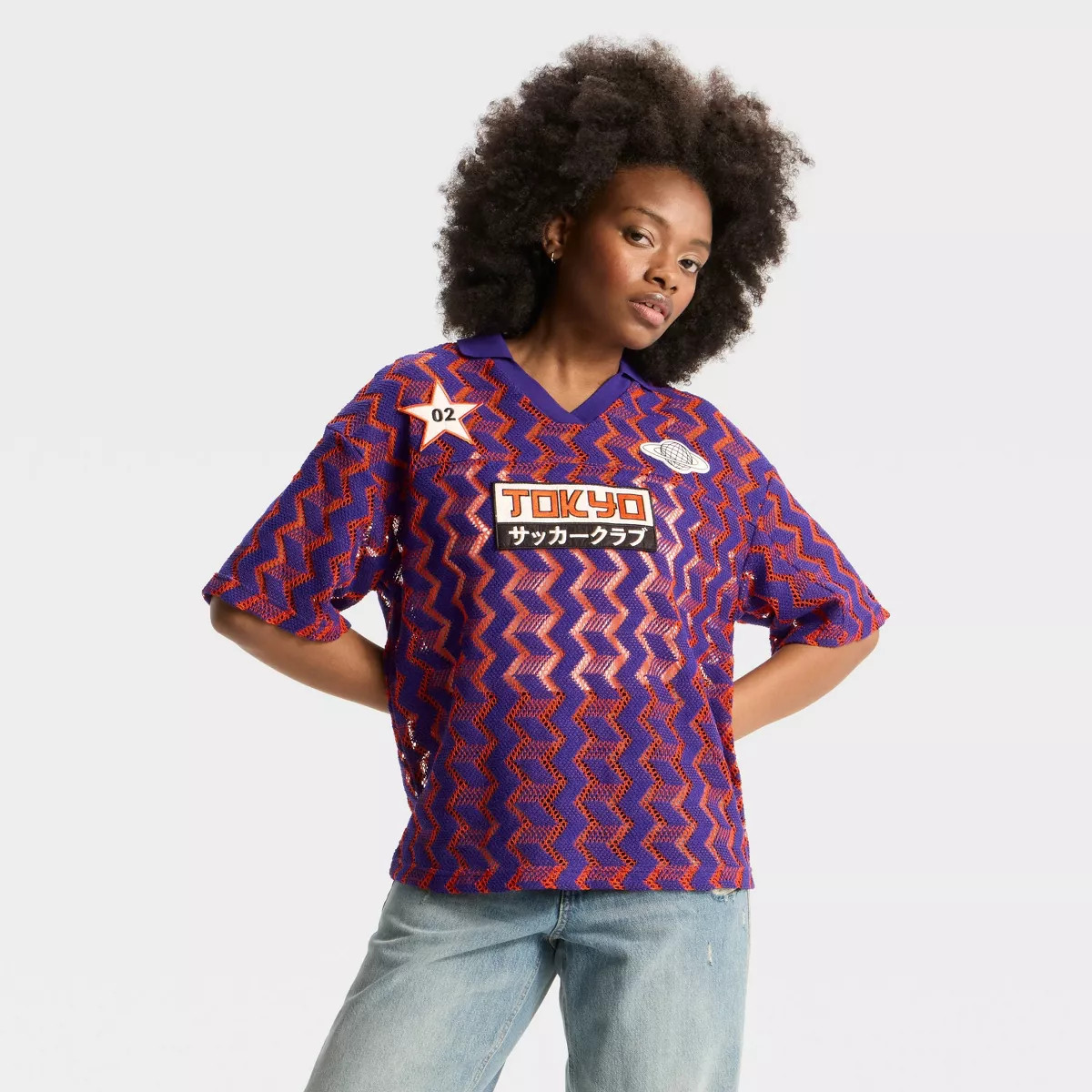 Women's Knit Elbow Sleeve V-Neck Polo Shirt - Wild Fable™ | Target