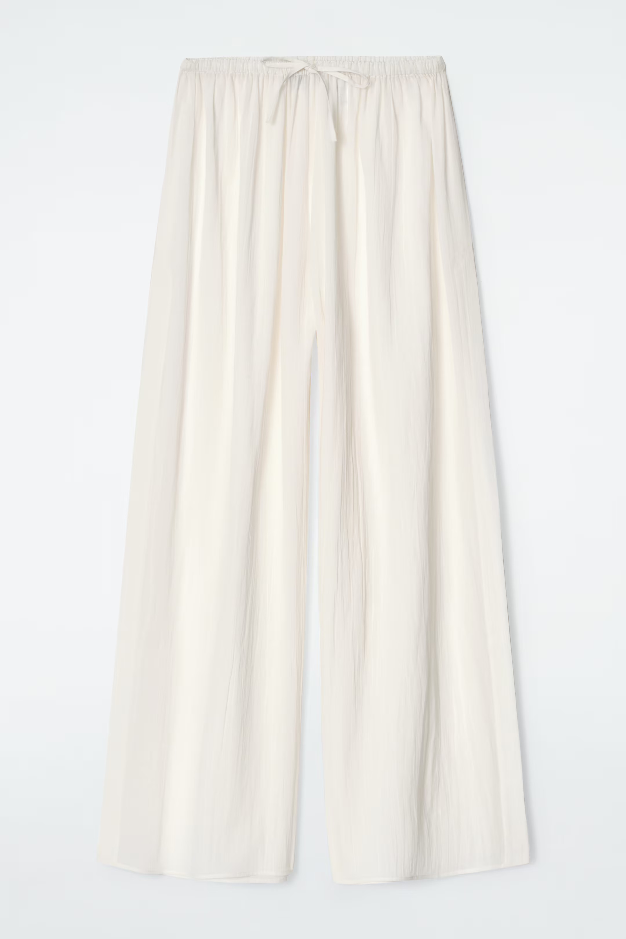 STRANDHOSE AUS BAUMWOLLE IN KNITTEROPTIK - WEISS | COS | COS (EU)