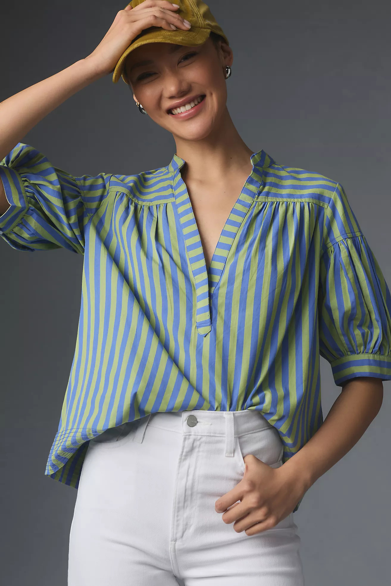 The Darcey Popover Swing Top | Anthropologie (US)