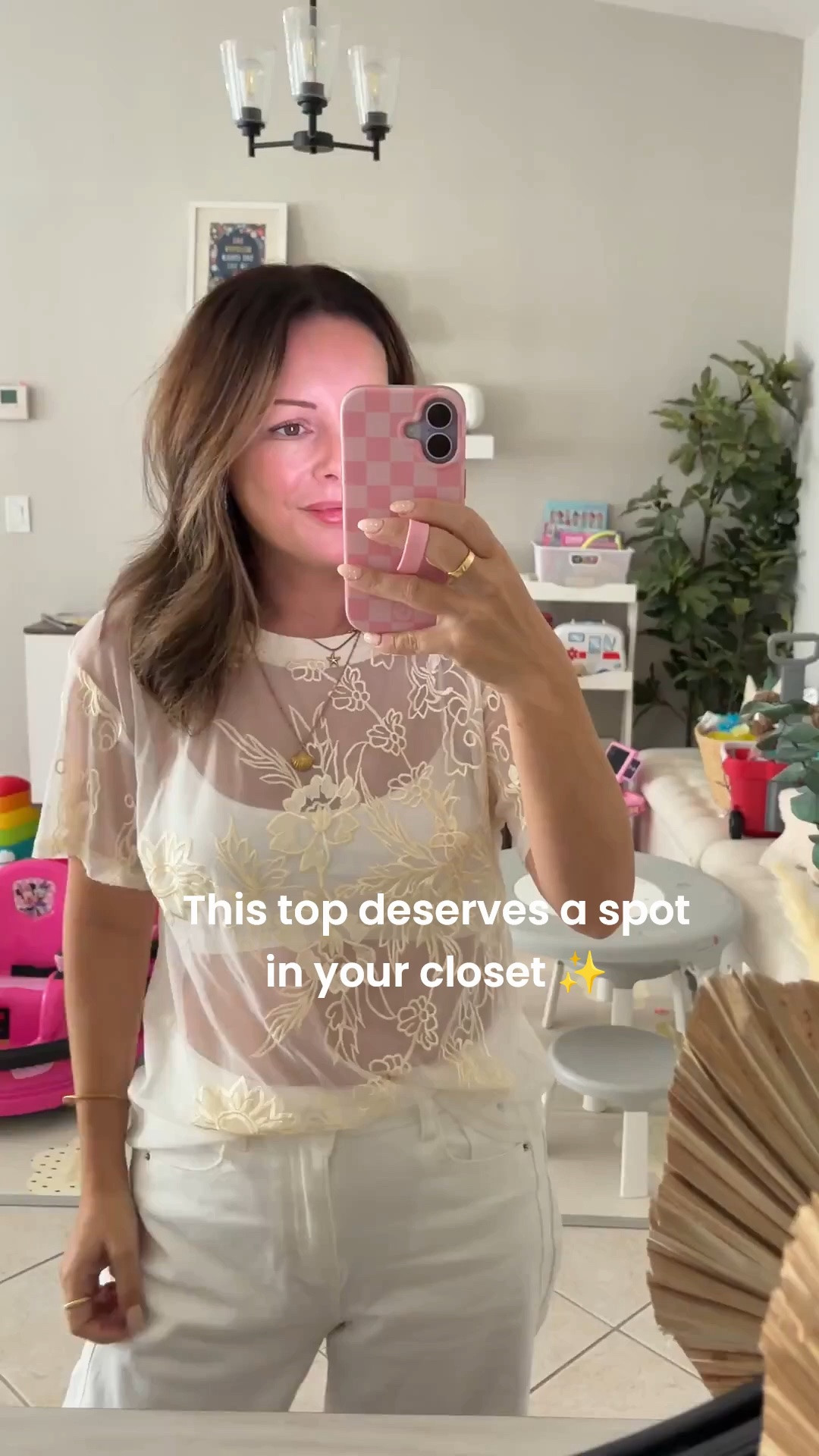 Neutral Floral Top + White Jeans Outfit 

This top 😍 The floral detail makes it look SO much more expensive than it is! Paired it with white denim for the easiest dressed-up everyday look. 🤍 Wearing a small!

Shop the full look below ⬇️

#LTKootd #LTKmomlife #LTKgrwm