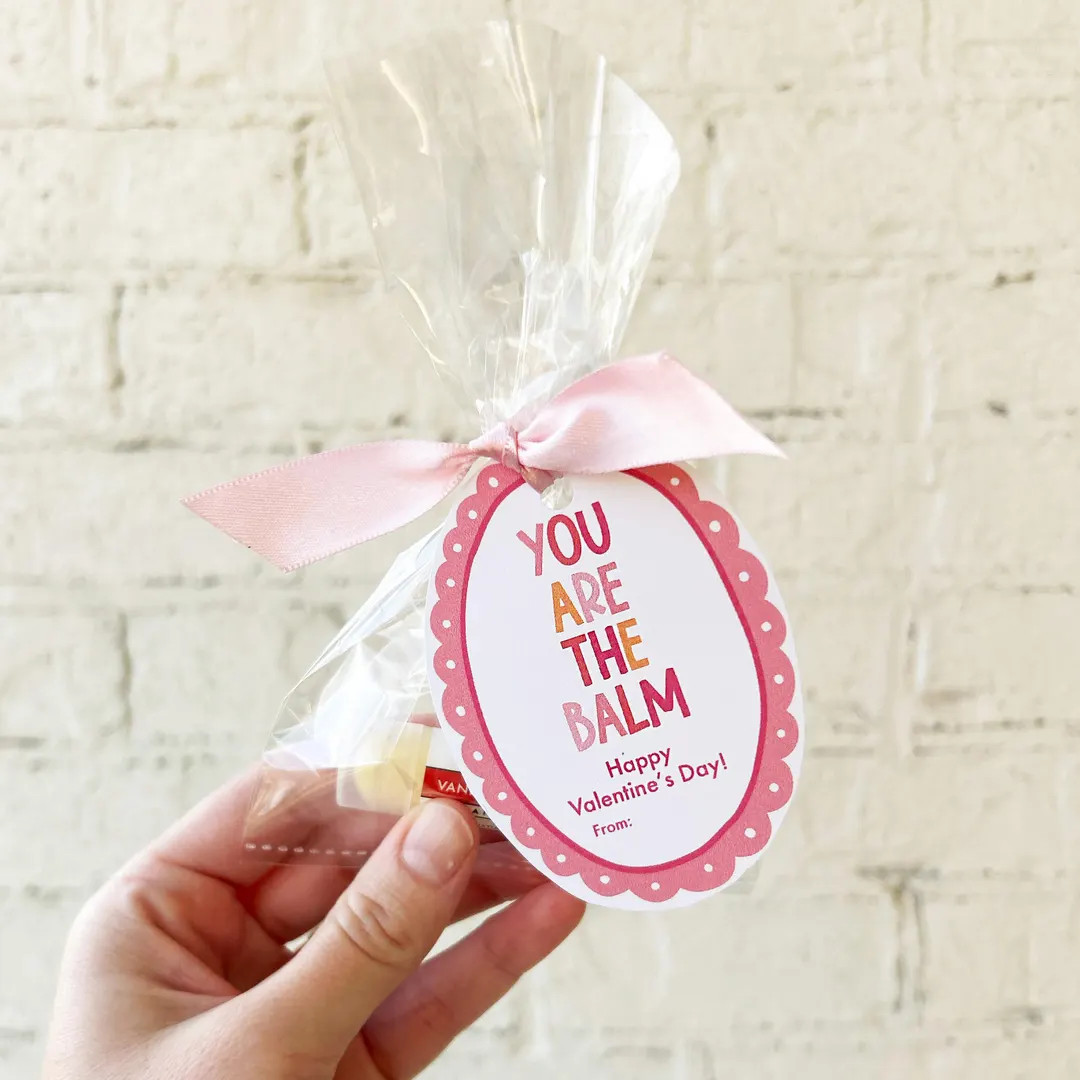 Valentine's Lip Balm Tags, Friend Gift for Girls, You Are the Balm Valentine Tag, Lip Gloss Tag, ... | Etsy (US)