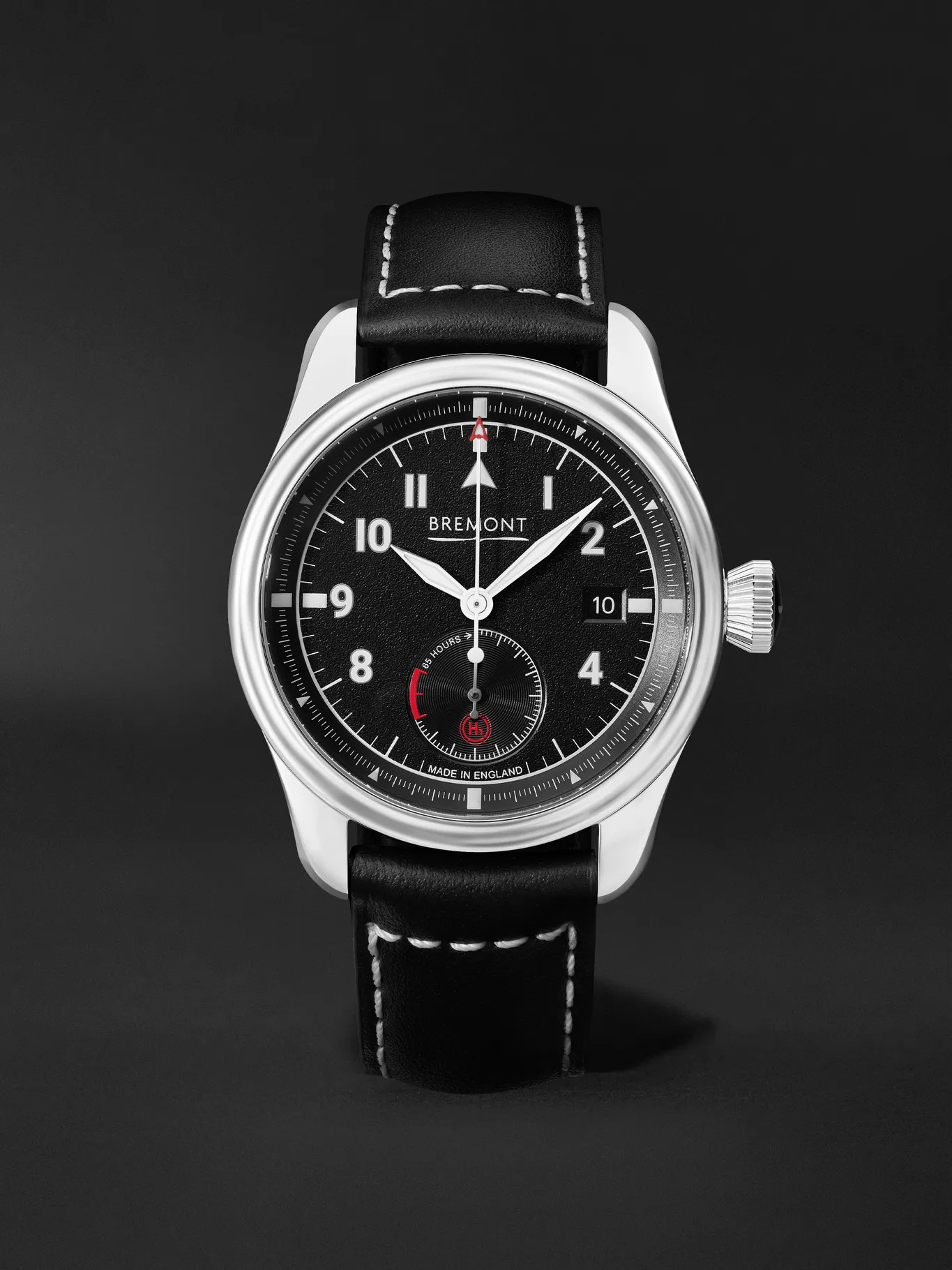 Fury Automatic 40mm Stainless Steel and Leather Watch, Ref. No. FURY-BK-SS-R-S | Mr Porter (US & CA)