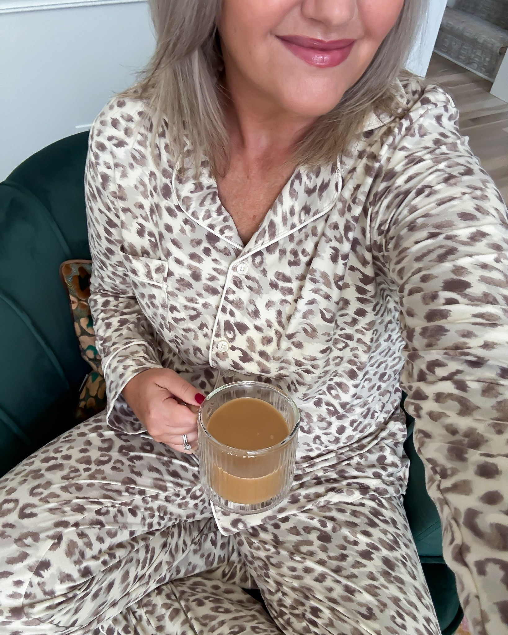 Bestseller! Leopard PJs for cozy fall nights 🤎 Such a cute set for slow mornings, movie nights, or packing for a fall weekend away.

leopard pajamas, fall pajamas, pajama set, cozy fall style, animal print pajamas, fall loungewear, matching pajama set, cozy nightwear, fall favorites, women’s pajamas, lovelylifestyling

#LTKootd #LTKOver40 #LTKSeasonal