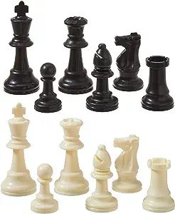 Green Sky Weighted Tournament Chess Pieces for Chess Set, 7.5CM or 3" King, 32 Plastic Chess Piec... | Amazon (US)