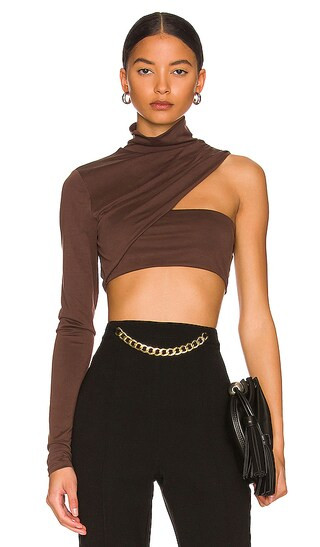 Alora Top in Dark Brown | Revolve Clothing (Global)