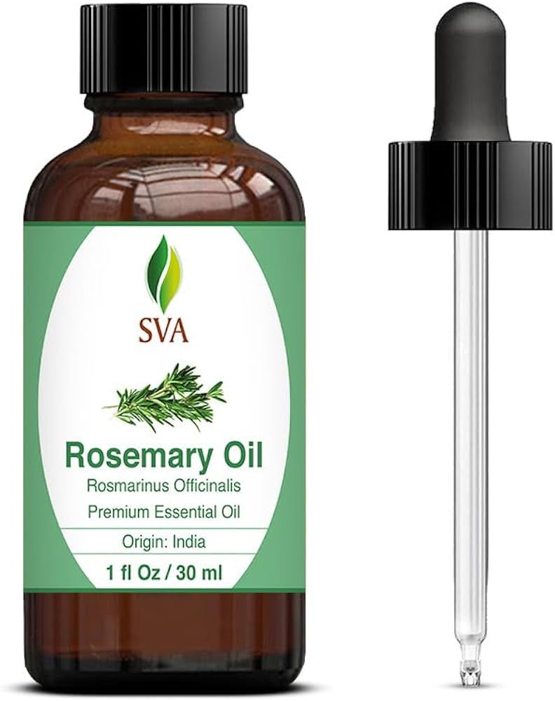 SVA Rosemary Essential Oil 1oz (30 ml) Premium Essential Oil with Dropper for Hair Care, Hair Oil... | Amazon (US)