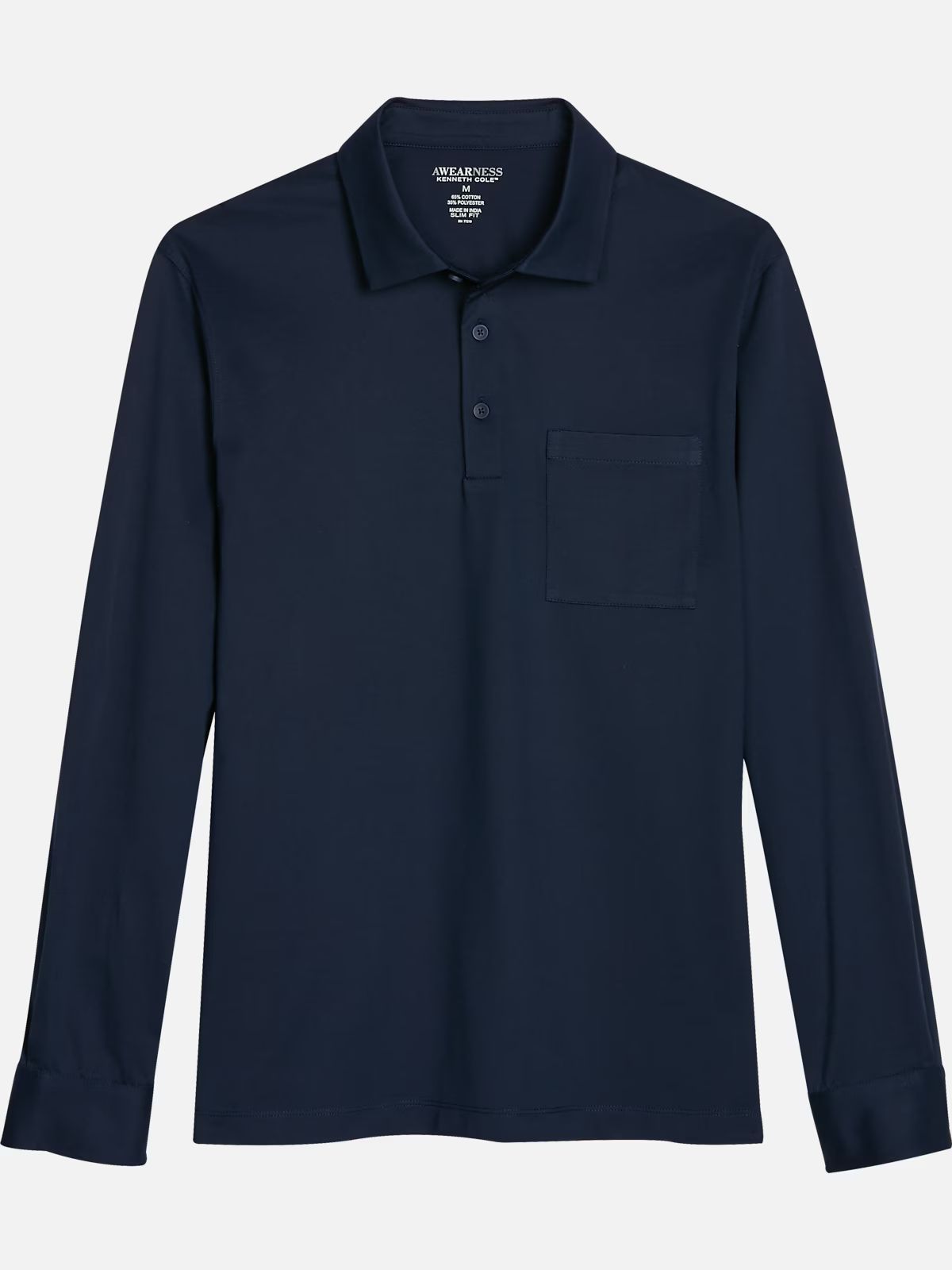 Awearness Kenneth Cole Slim Fit Jersey Polo | Casual Shirts| Men's Wearhouse | The Men's Wearhouse
