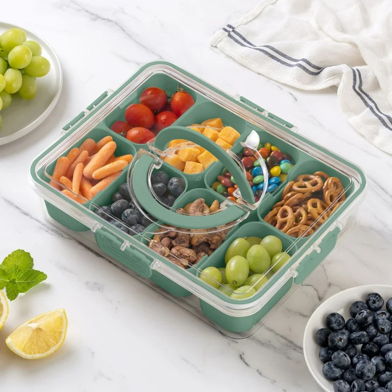 Cook With Color Snackle box for Kids Lunch Box and Snack Container, Sage | Walmart (US)