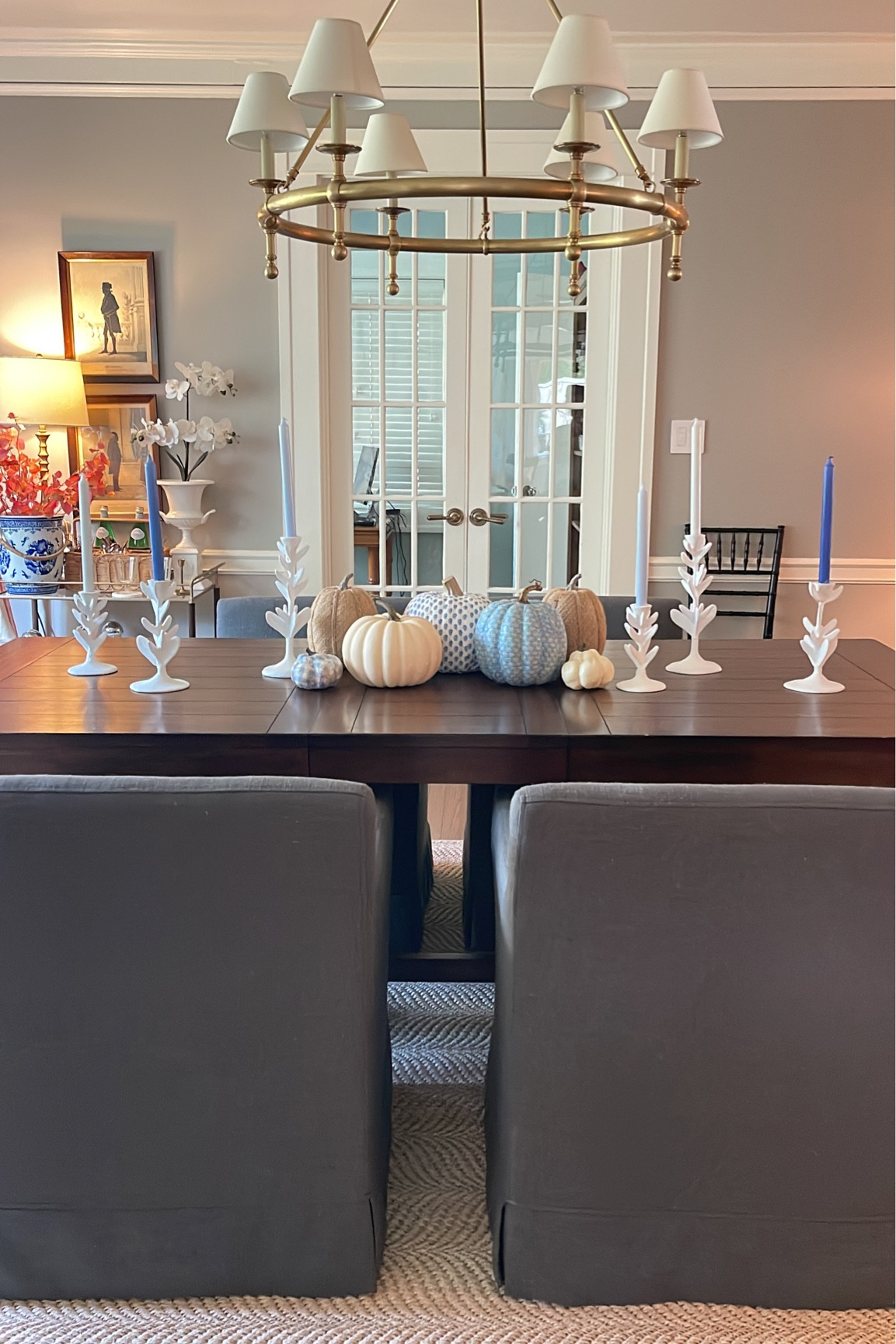 Yay! Our dining room chandelier is 20% OFF right now! 🤩🙌🏻

And these DIY blue & white pumpkins for fall turned out better as I kept practicing 🤣 Not a great DIYer but it was still fun to try this!! I bought white/cream pumpkins from Walmart and Target, pretty blue & white block print & gingham paper napkins from HomeGoods and used mod podge to create these custom looking pumpkins on a budget!! 🙌🏻🤍🍂

Woven pumpkins are super old but I linked some other options 

#LTKFindsUnder50 #LTKSeasonal #LTKHome